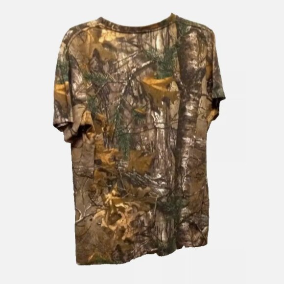 Camouflage T-Shirt Size XL Mossy Oak Realtree V-Neck Women's Short Sleeve - Picture 8 of 13